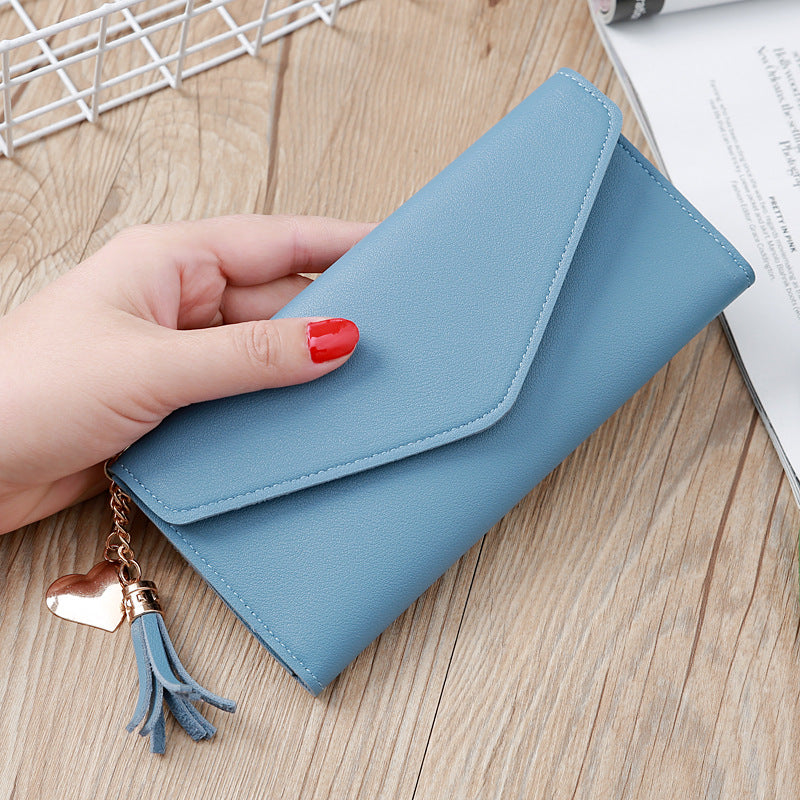 Wholesale PU Long Tassel Women's Wallet Card Bag